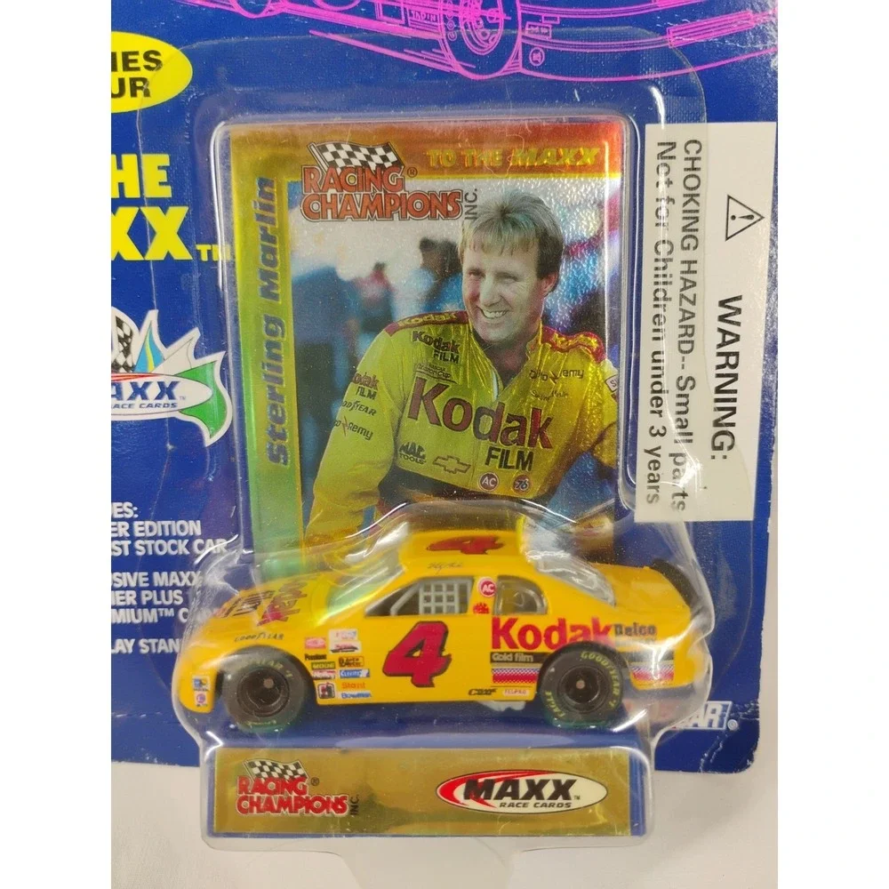 Sterling Marlin #4 Kodak 1995 Racing Champions To The Maxx 1:64 Diecast Car Card